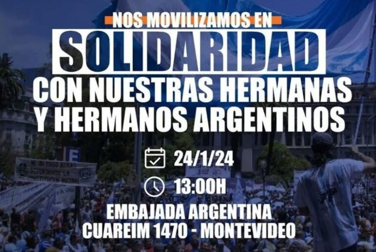 Réplicas de la movilización contra Milei a nivel mundial