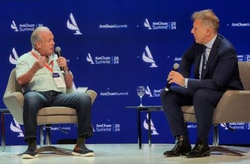Andres Rodriguez se cruzó con el periodista Alejandro Fantino 
